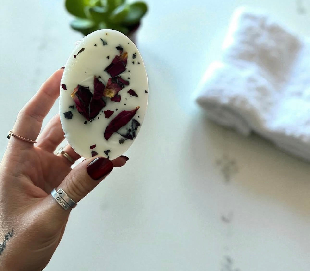 Rose Oil Massage Bar — Goat Milk Soap