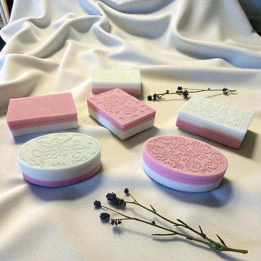 Dual-Toned Bloom Bars – Goat Milk Soap
