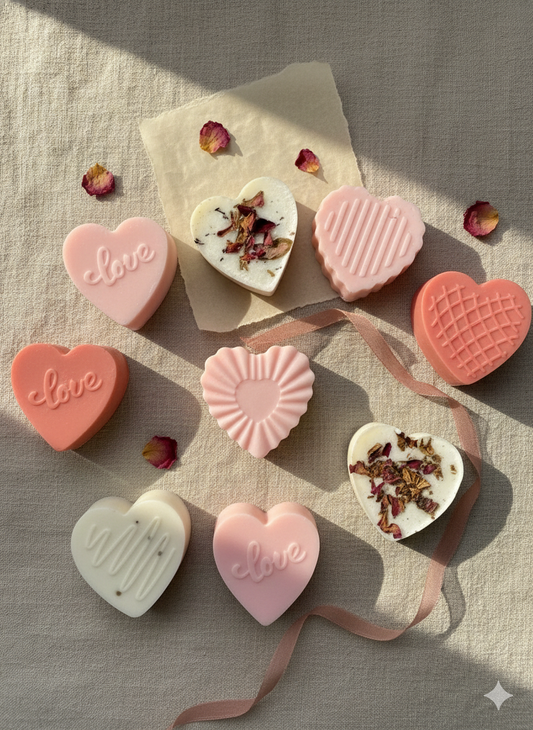 Non-Candy School Valentine’s – Goat Milk Soap Hearts