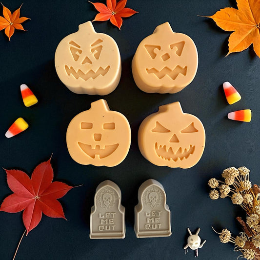 Halloween Pumpkin + Tombstone - Goat Milk Soap